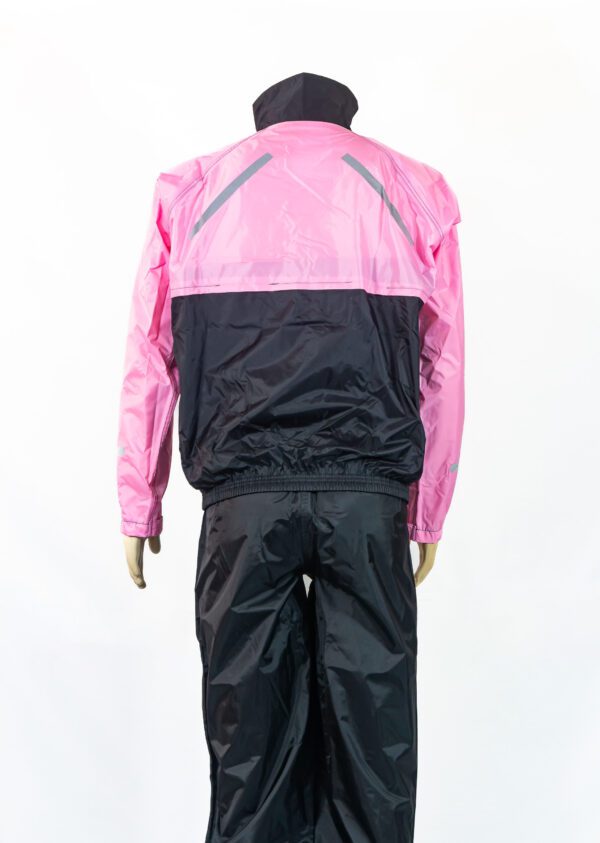 Capa de Chuva na cor Preto e Rosa